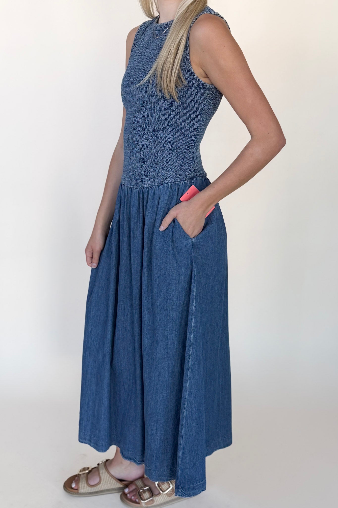Hallie Denim Maxi Dress
