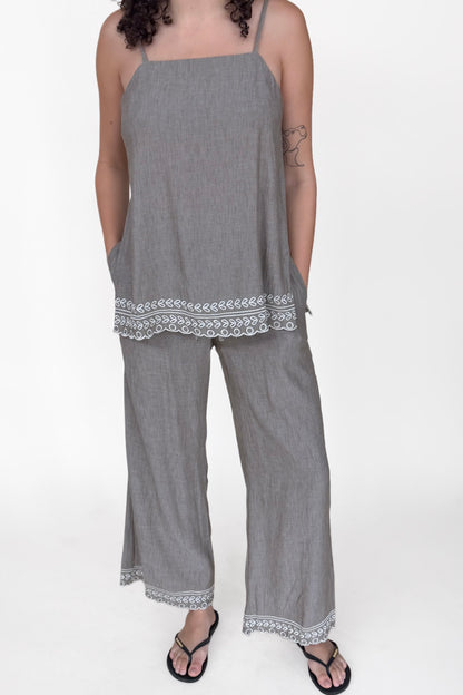 Sloane Embroidered Pant