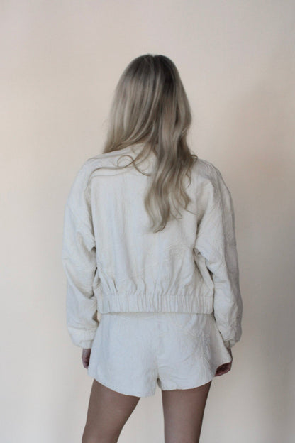 Floral Jacquard Shorts