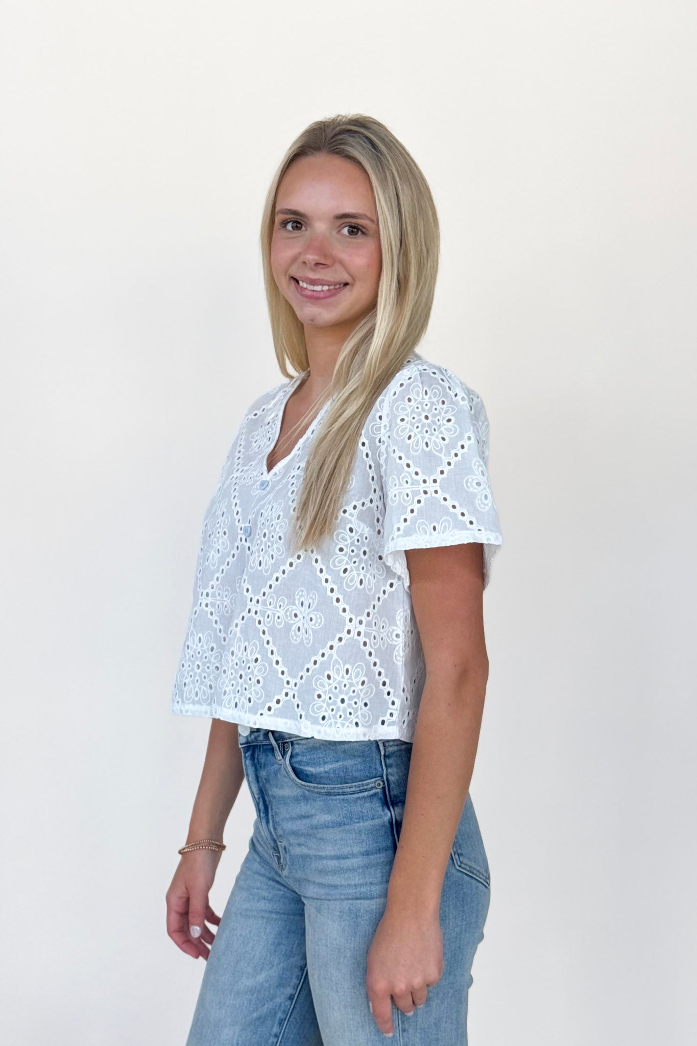 Whitney Broderie Anglaise Blouse