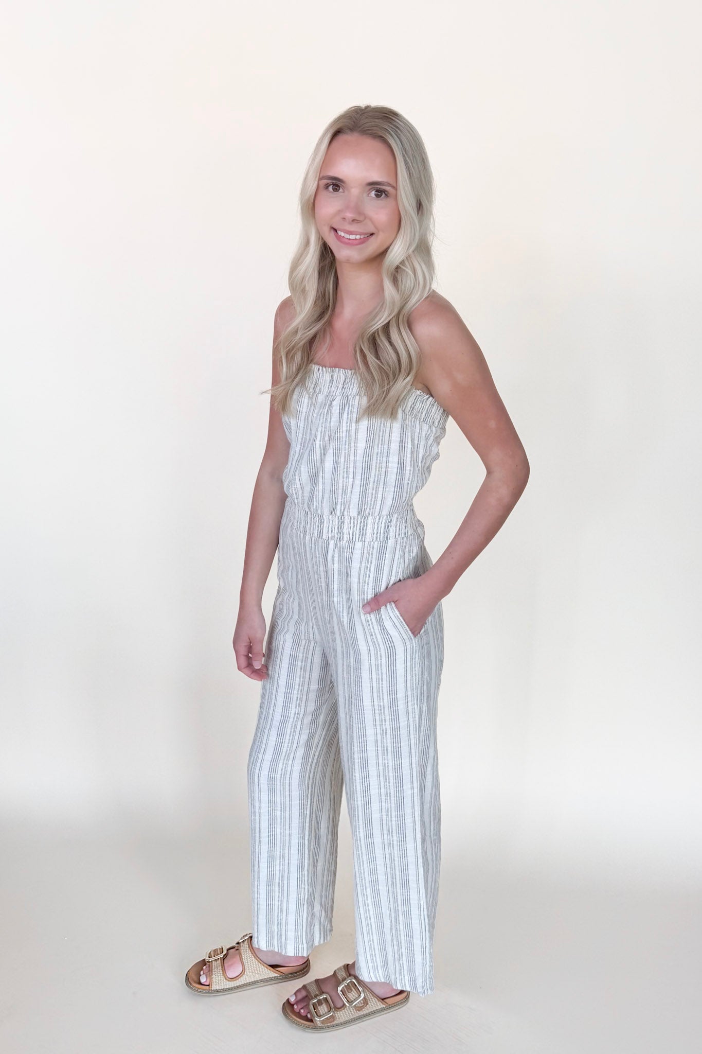 Rylie Stripe Jumpsuit