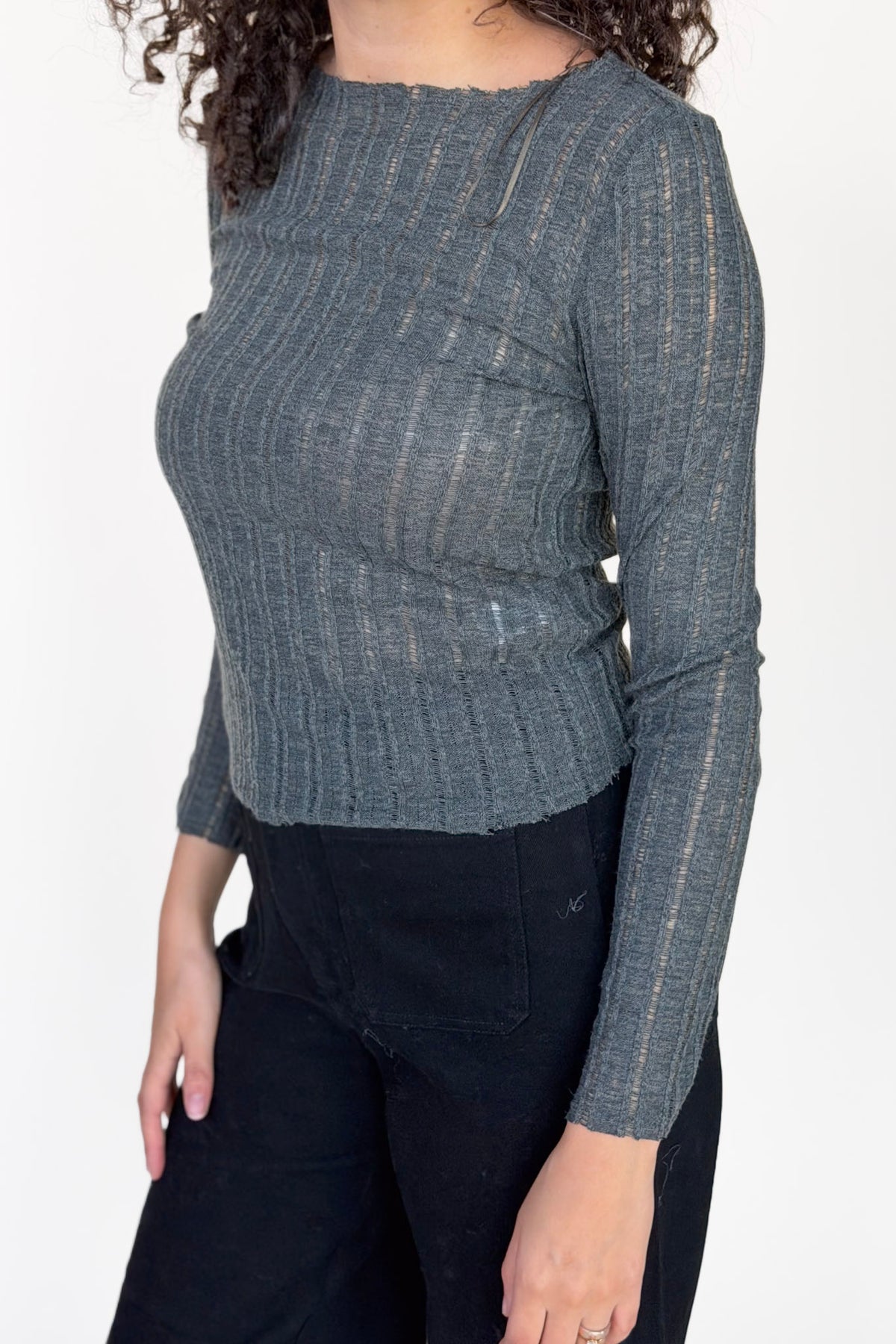 Rian Textured Knit Top
