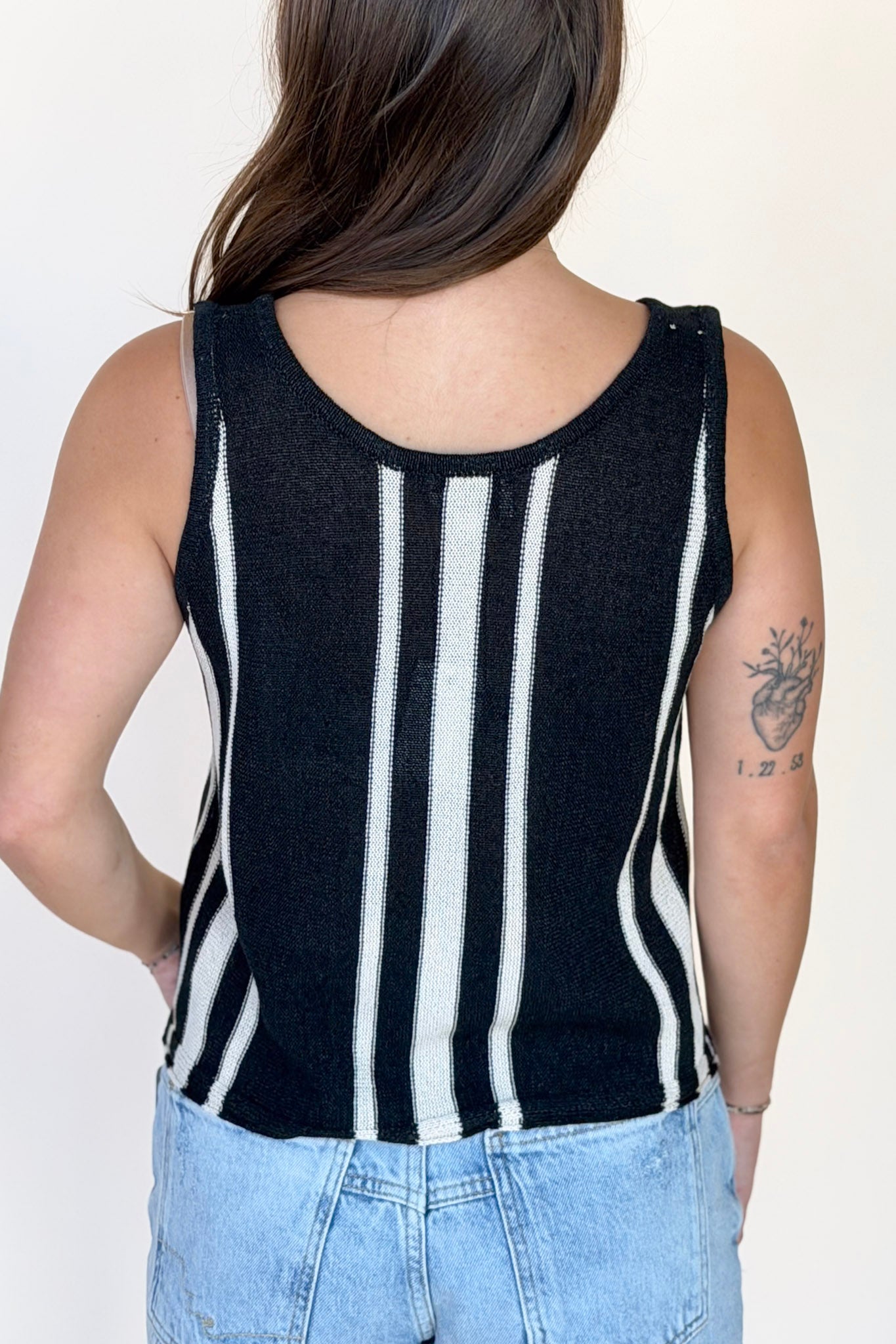 Jaci Striped Knit Top