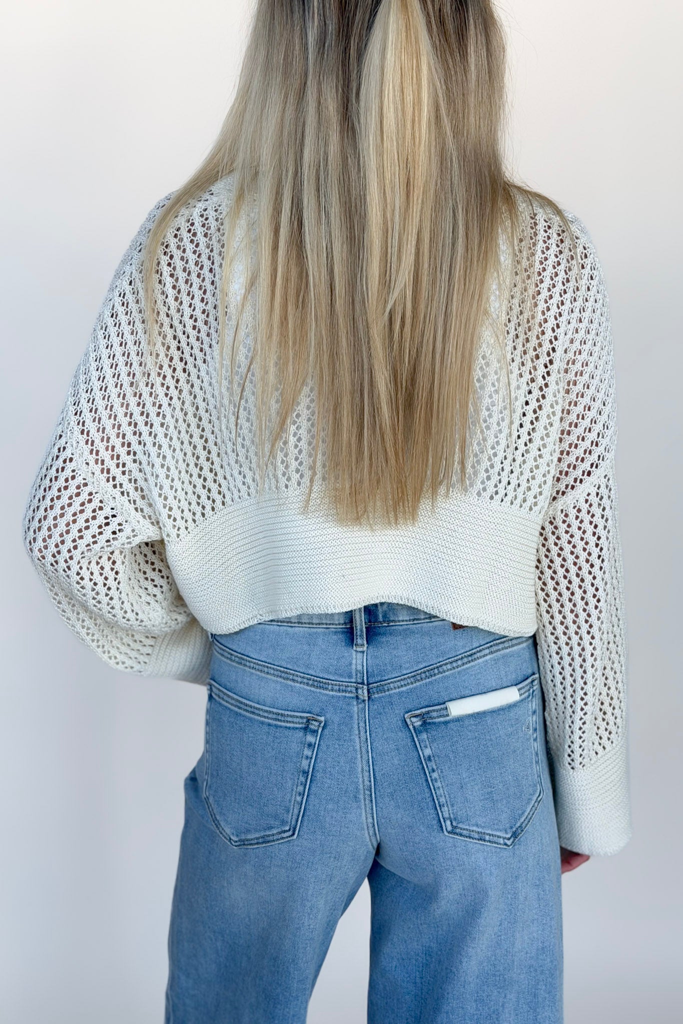 Karmen Open Knit Sweater Cardigan
