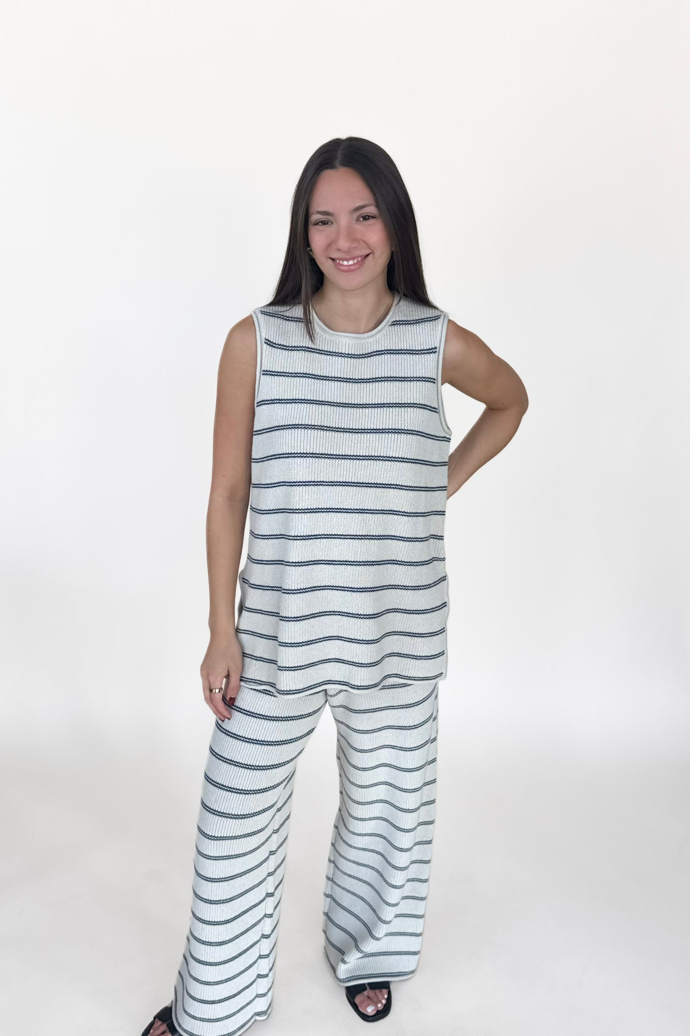 Allison Striped Knit Top