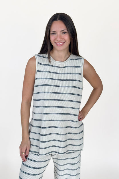 Allison Striped Knit Top