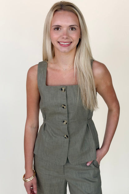 Brady Olive Top