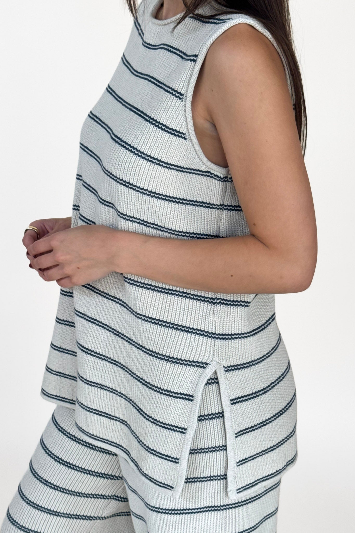 Allison Striped Knit Top