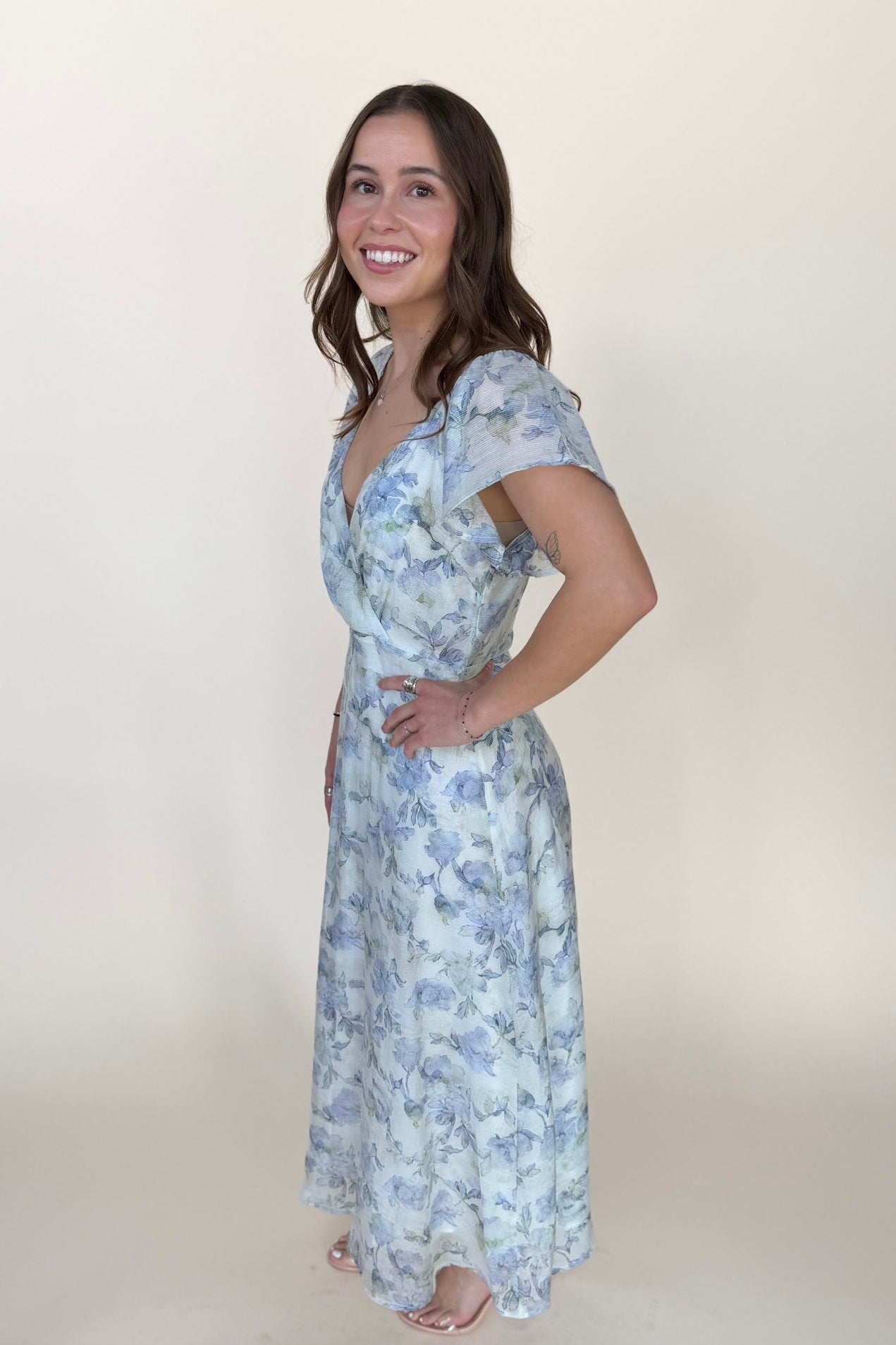 Rowan Floral Midi Dress