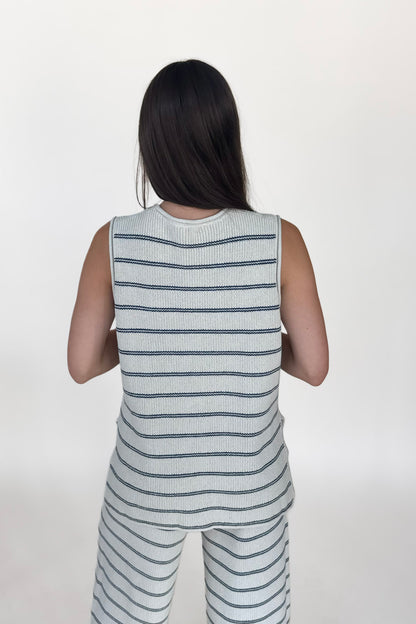 Allison Striped Knit Top