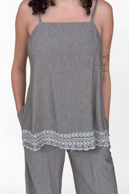 Sloane Embroidered Tank