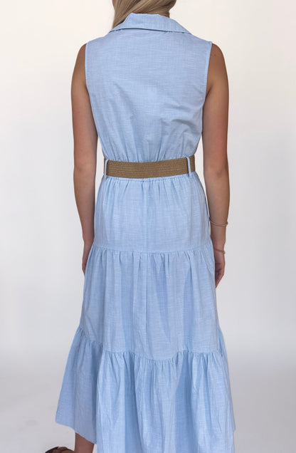 Ryan Collared Denim Dress