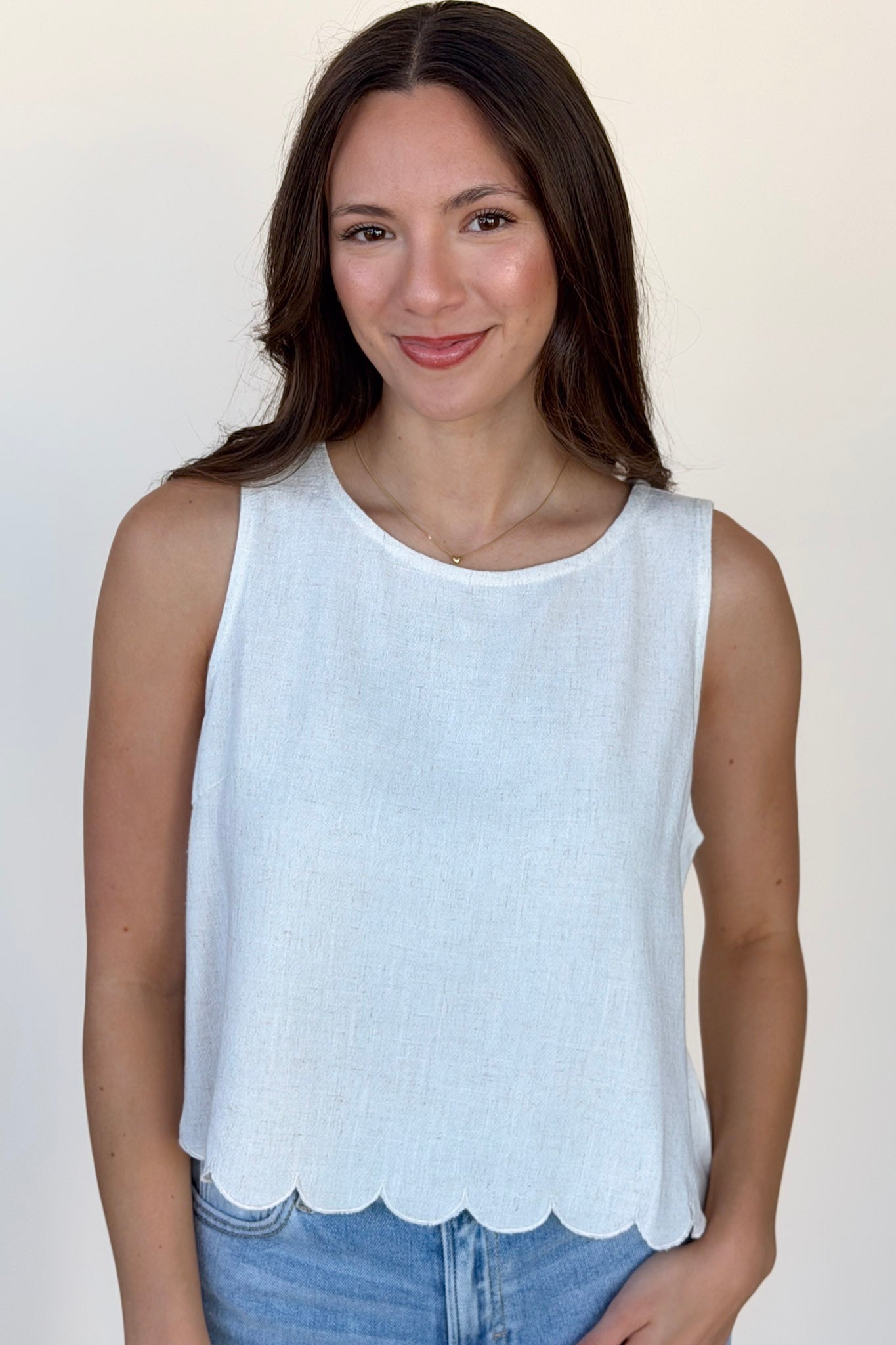 Sadie Linen Blend Tank