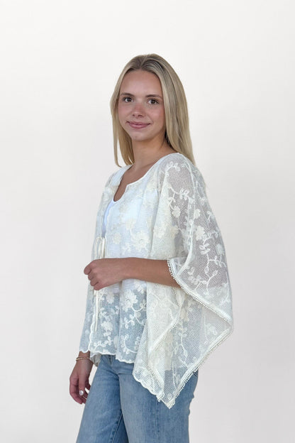 Ivy Embroidered Tie Top