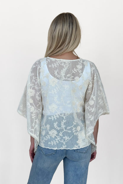 Ivy Embroidered Tie Top