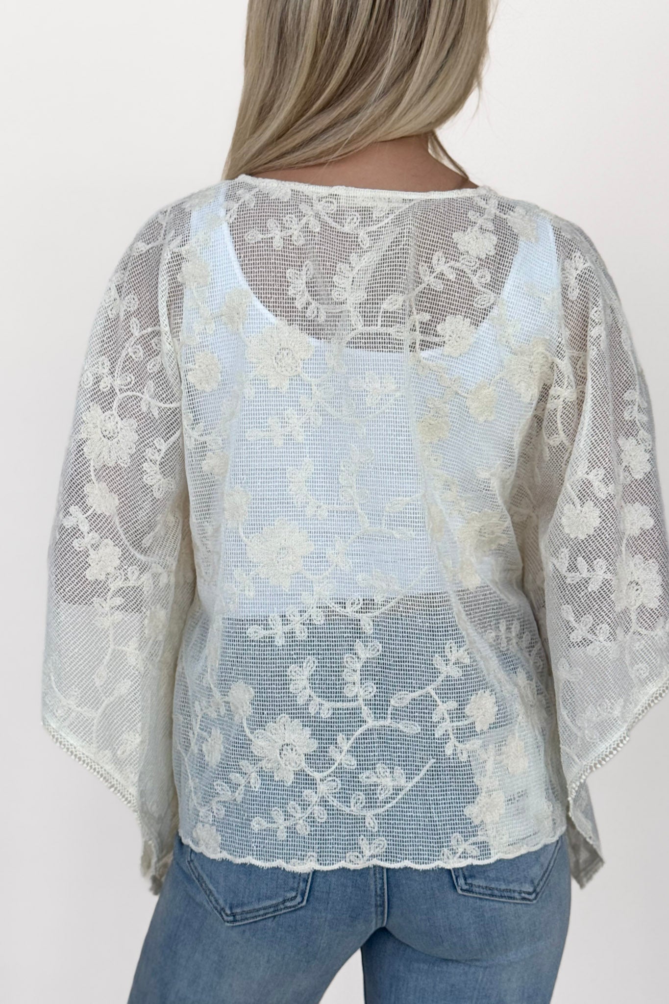 Ivy Embroidered Tie Top