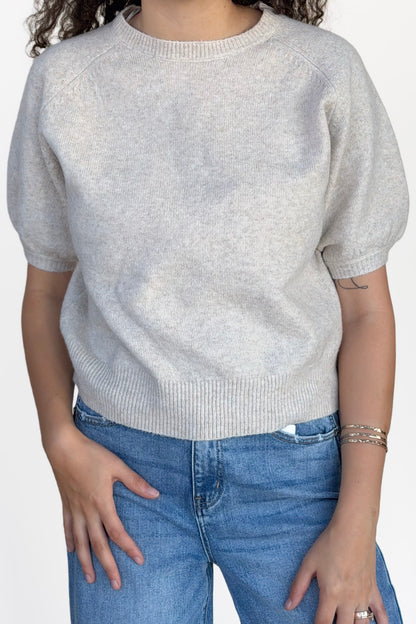 Paisley Puff Sleeve Sweater