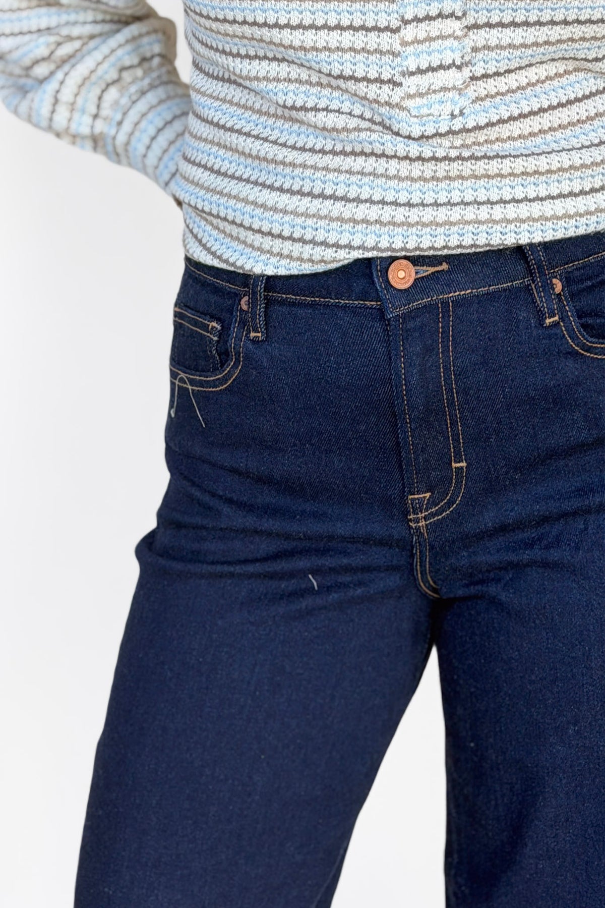 Hidden Wide Cuff Denim
