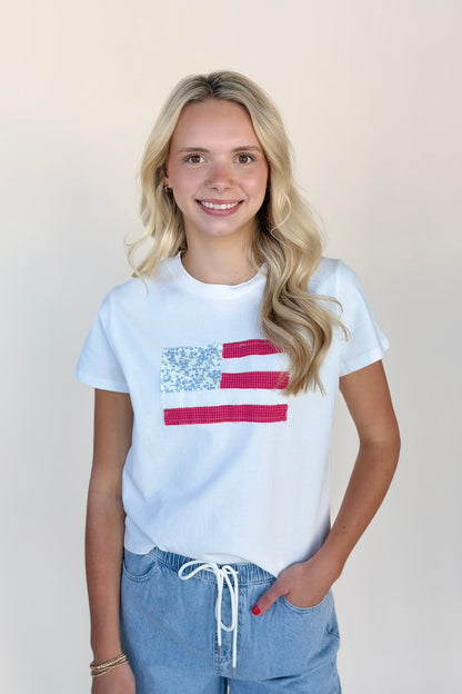 Grace American Flag Top