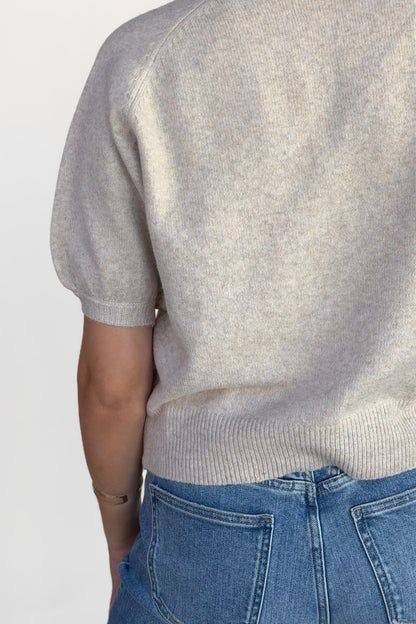 Paisley Puff Sleeve Sweater