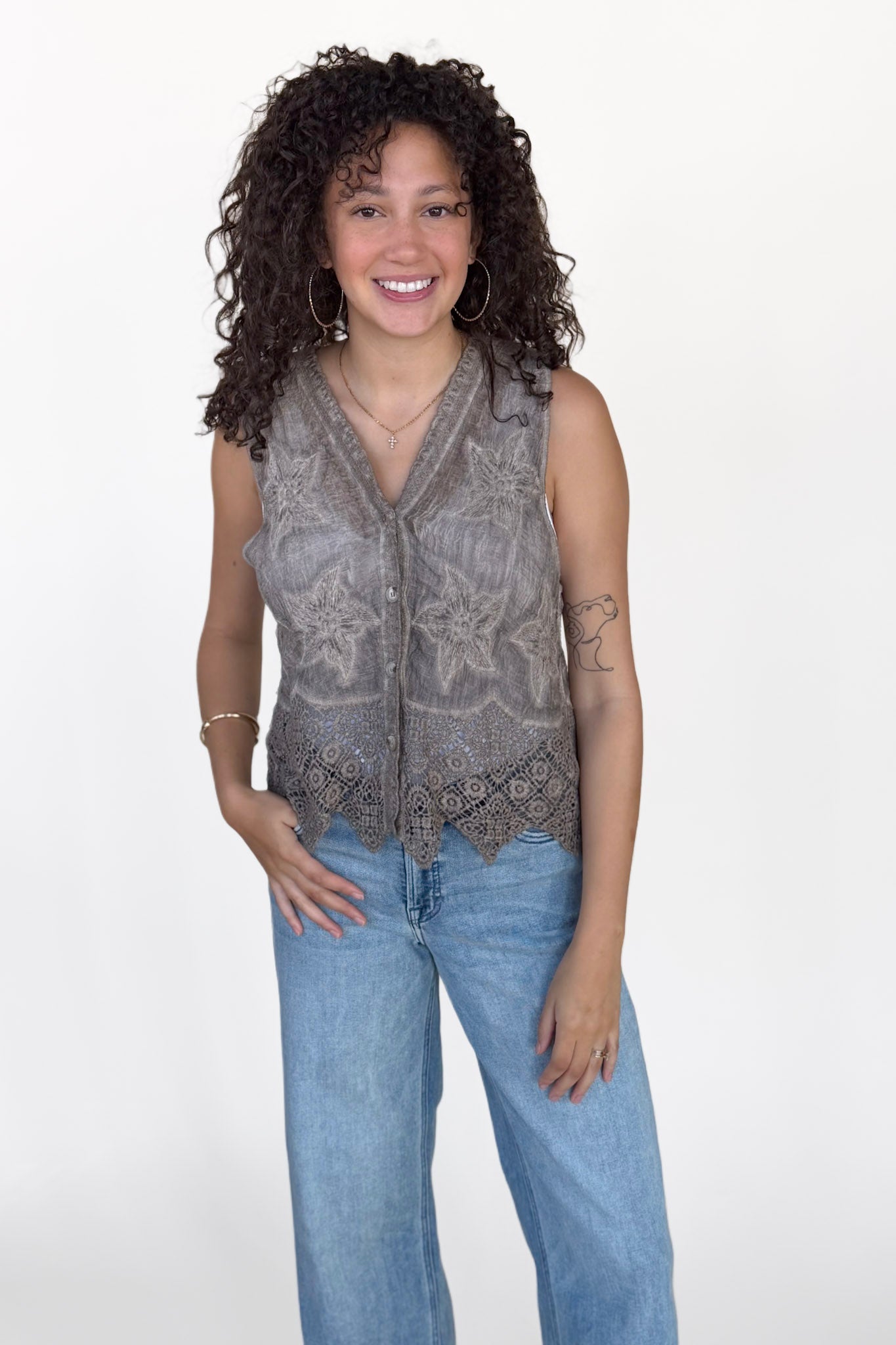 Talia Lace Vest