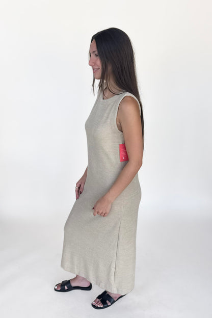 Jenna back Button Midi Dress