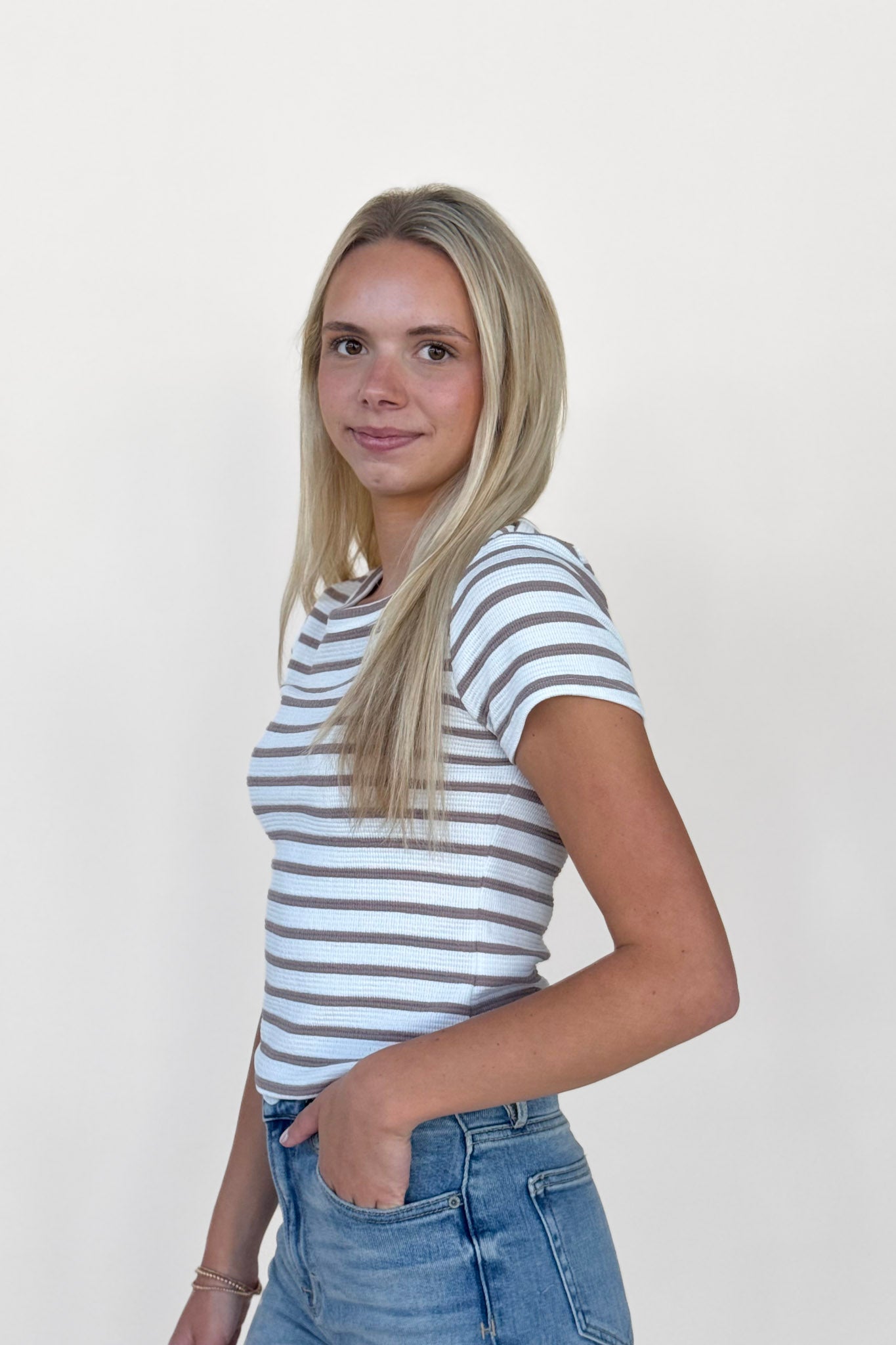 Sadie Crop Stripe Top