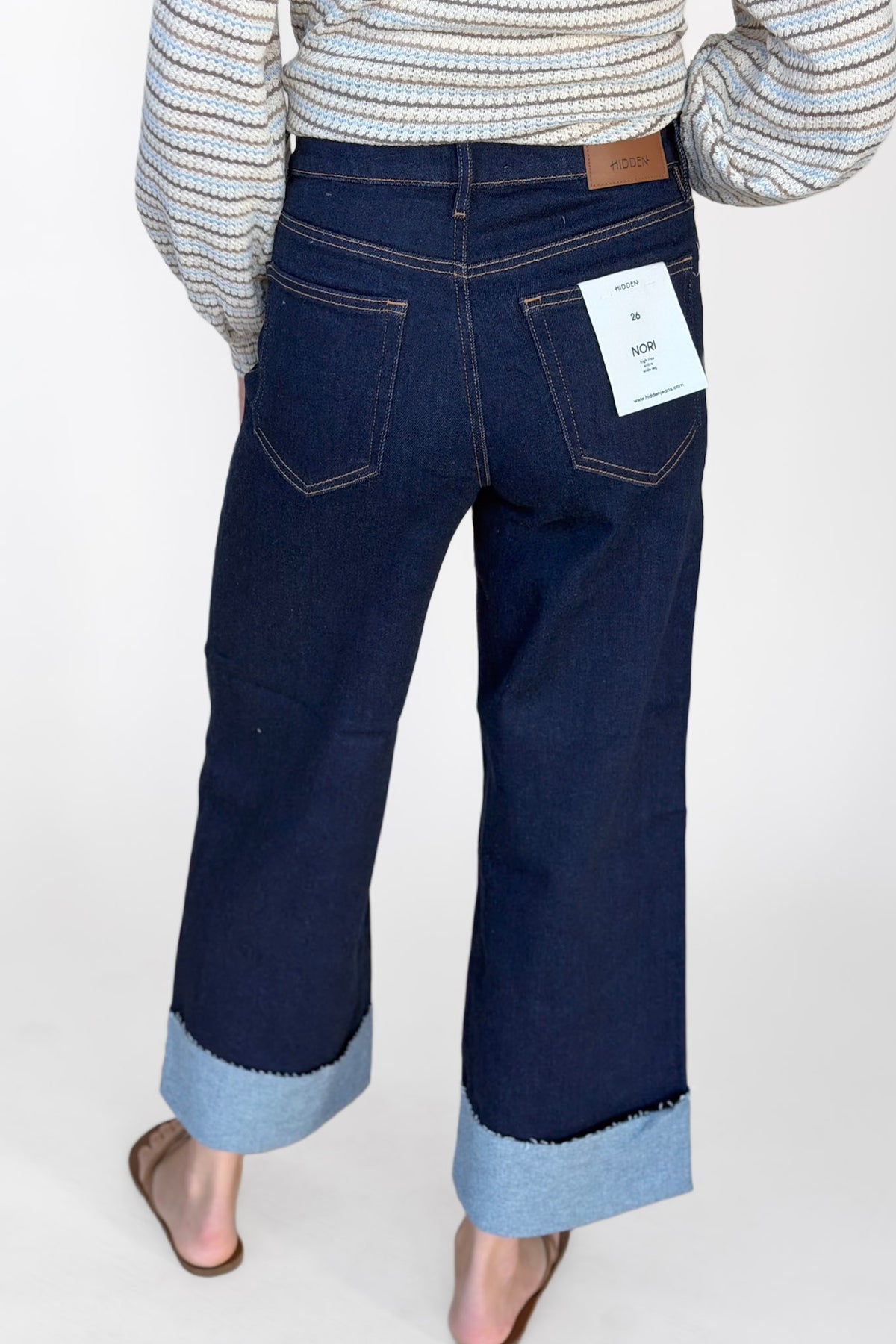 Hidden Wide Cuff Denim