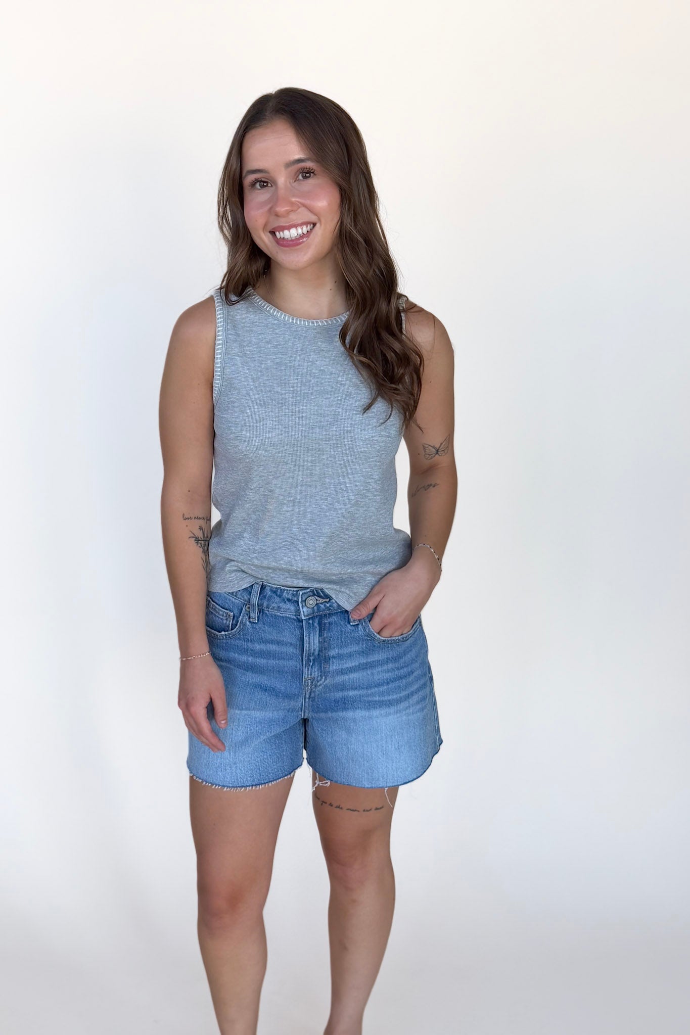 Lauren Ribbed Tank