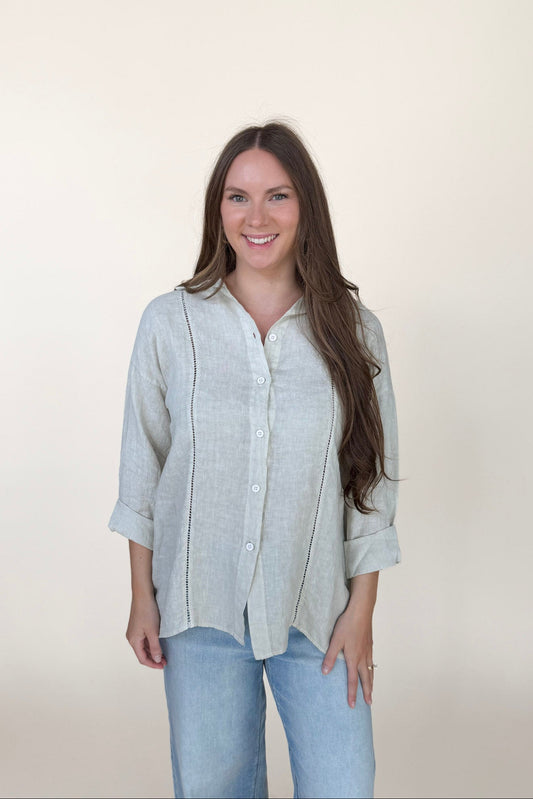 Milio Milano Open Stitch Button Down