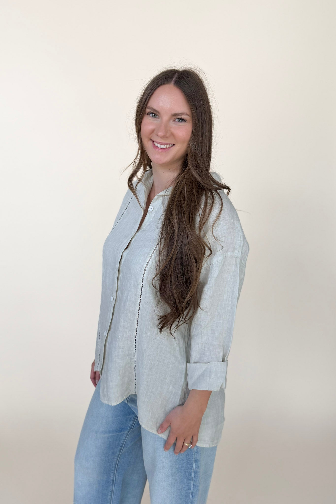 Milio Milano Open Stitch Button Down