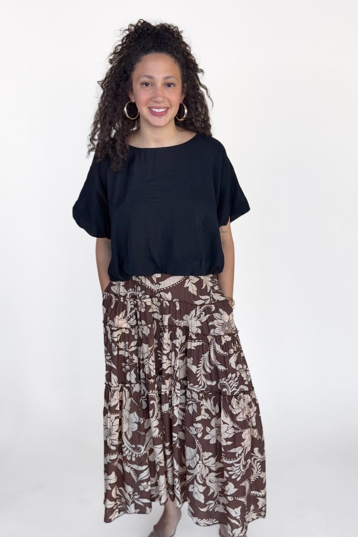 Britt Floral Maxi Skirt