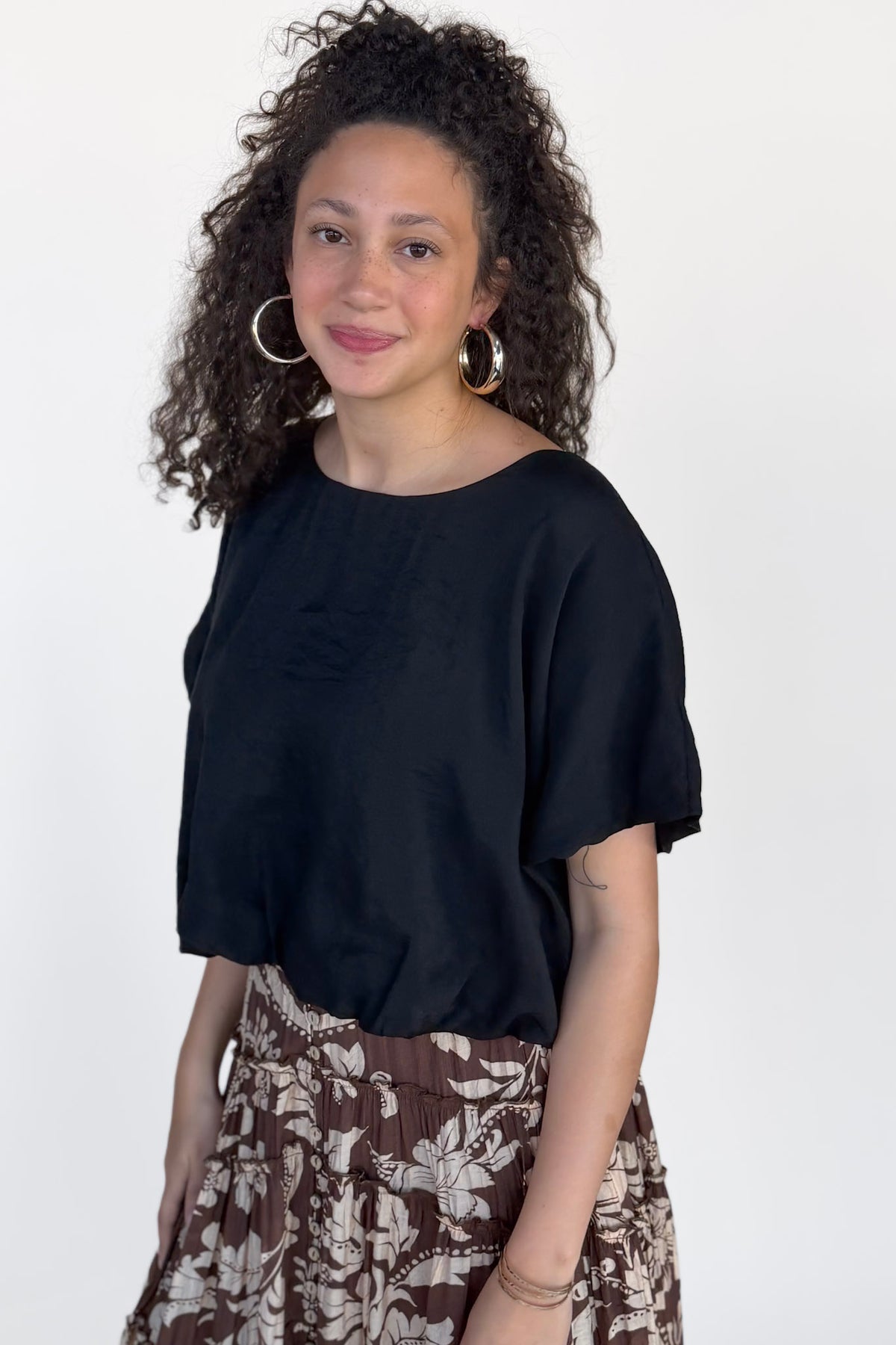 Taylor Bubble Hem Blouse