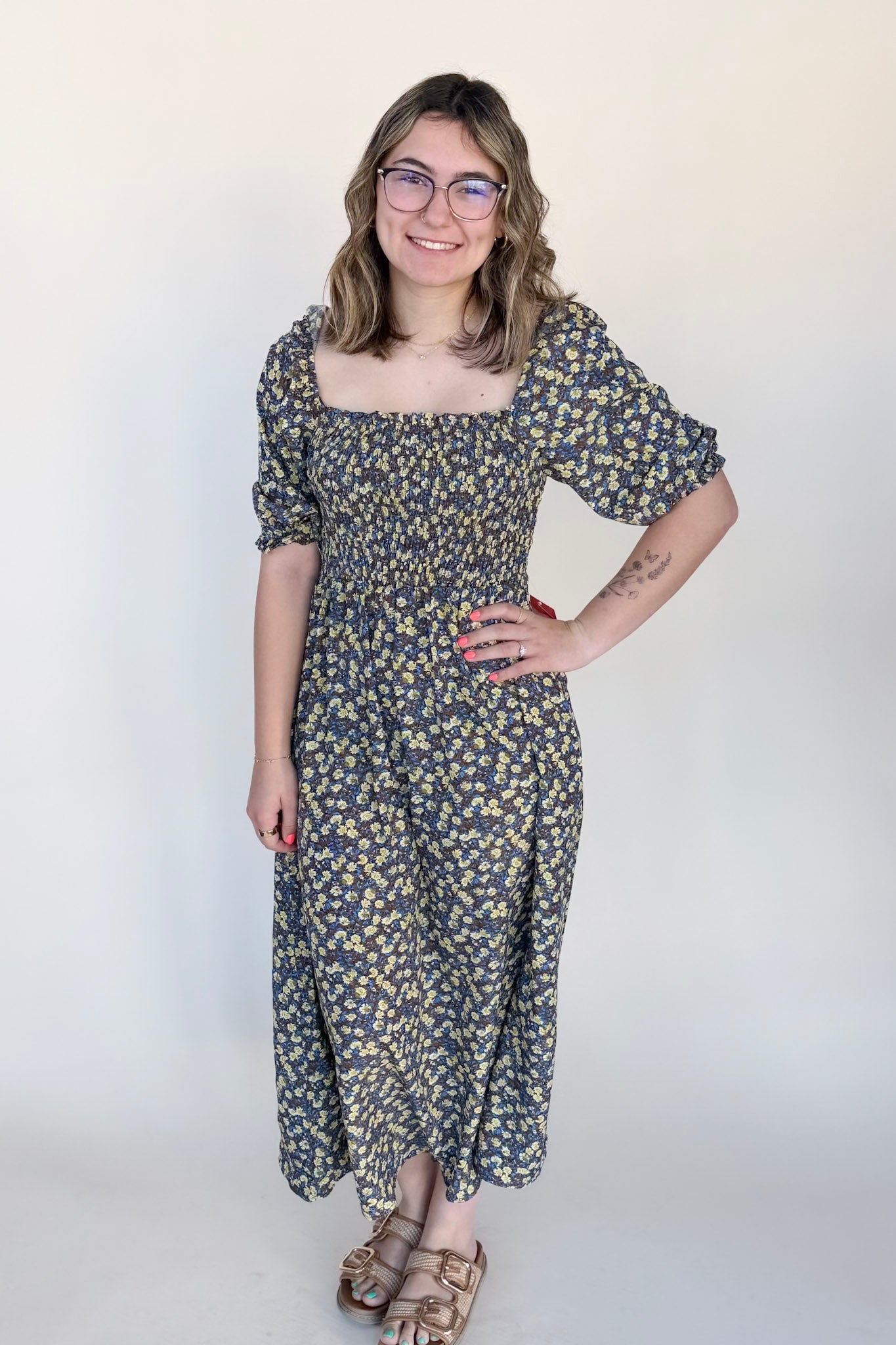 Jonnie Ruffle Maxi Dress