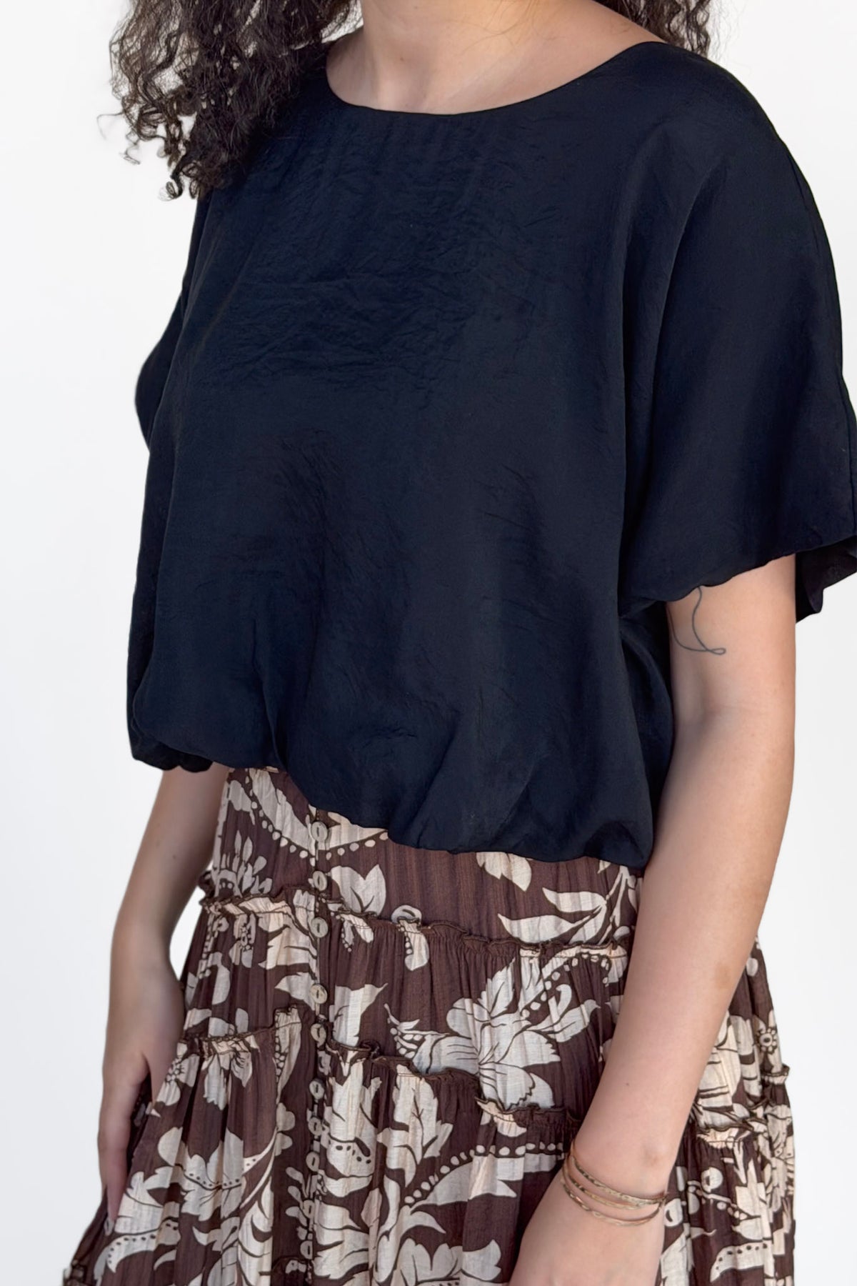 Taylor Bubble Hem Blouse