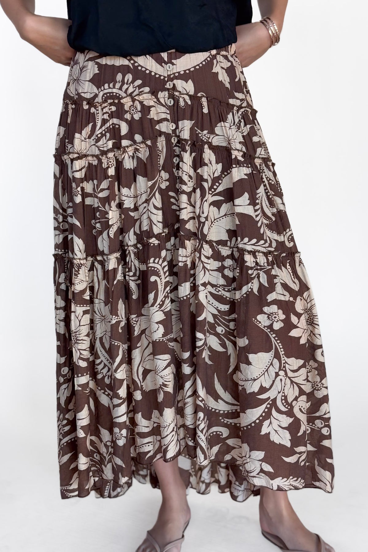 Britt Floral Maxi Skirt