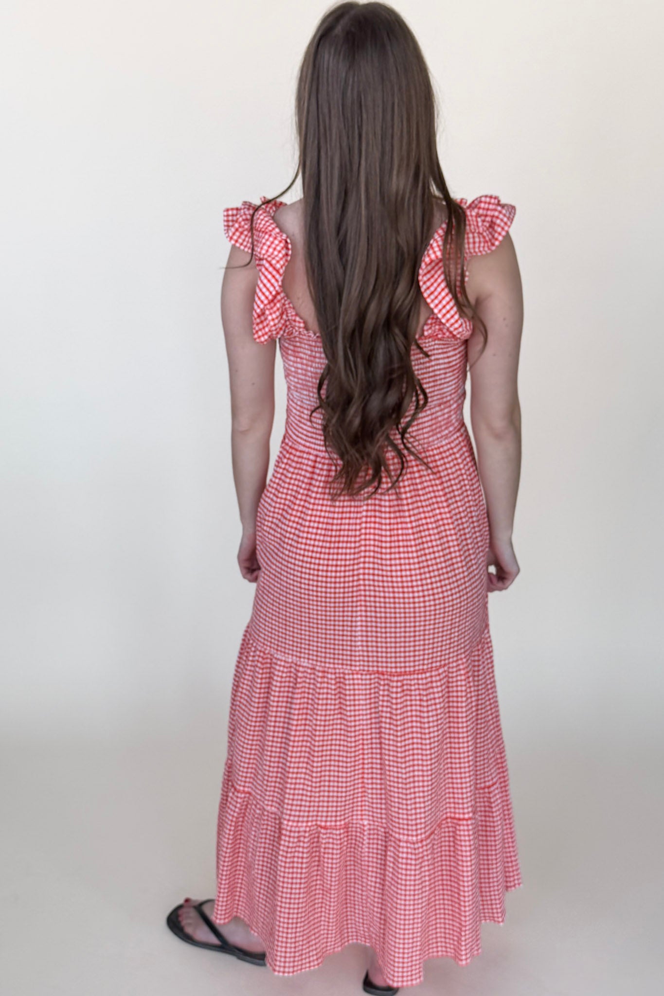 Lana Gingham Maxi Dress