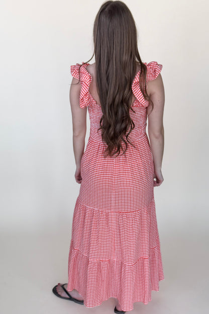 Lana Gingham Maxi Dress