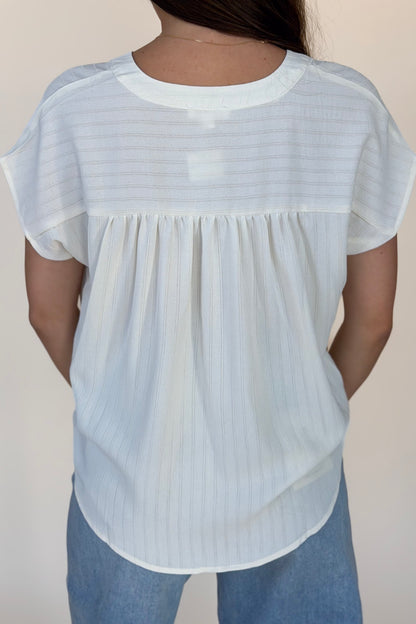 Ayla Stripe Pocket Top