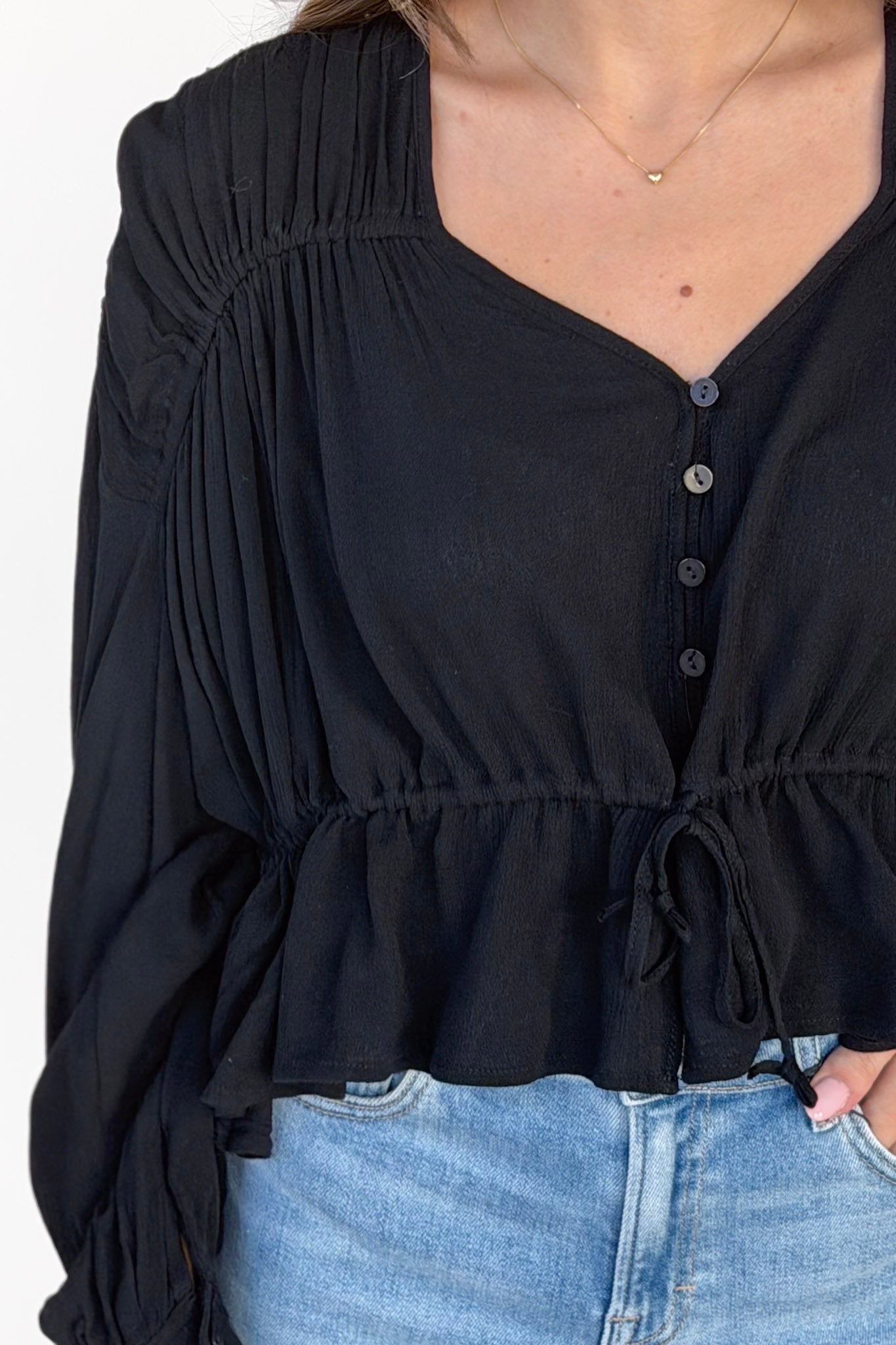 Priscilla Button Blouse