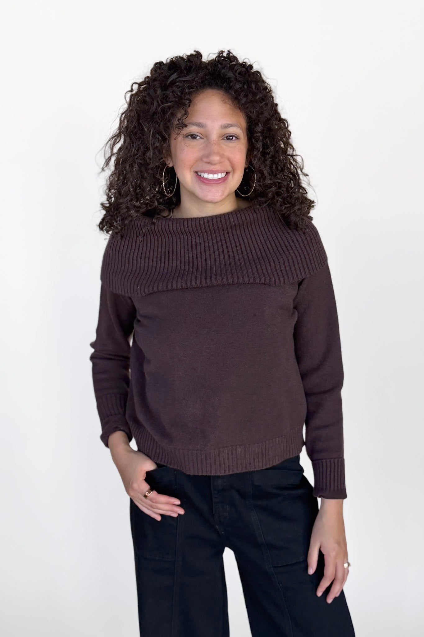 Italian Off Shoulder Sweater