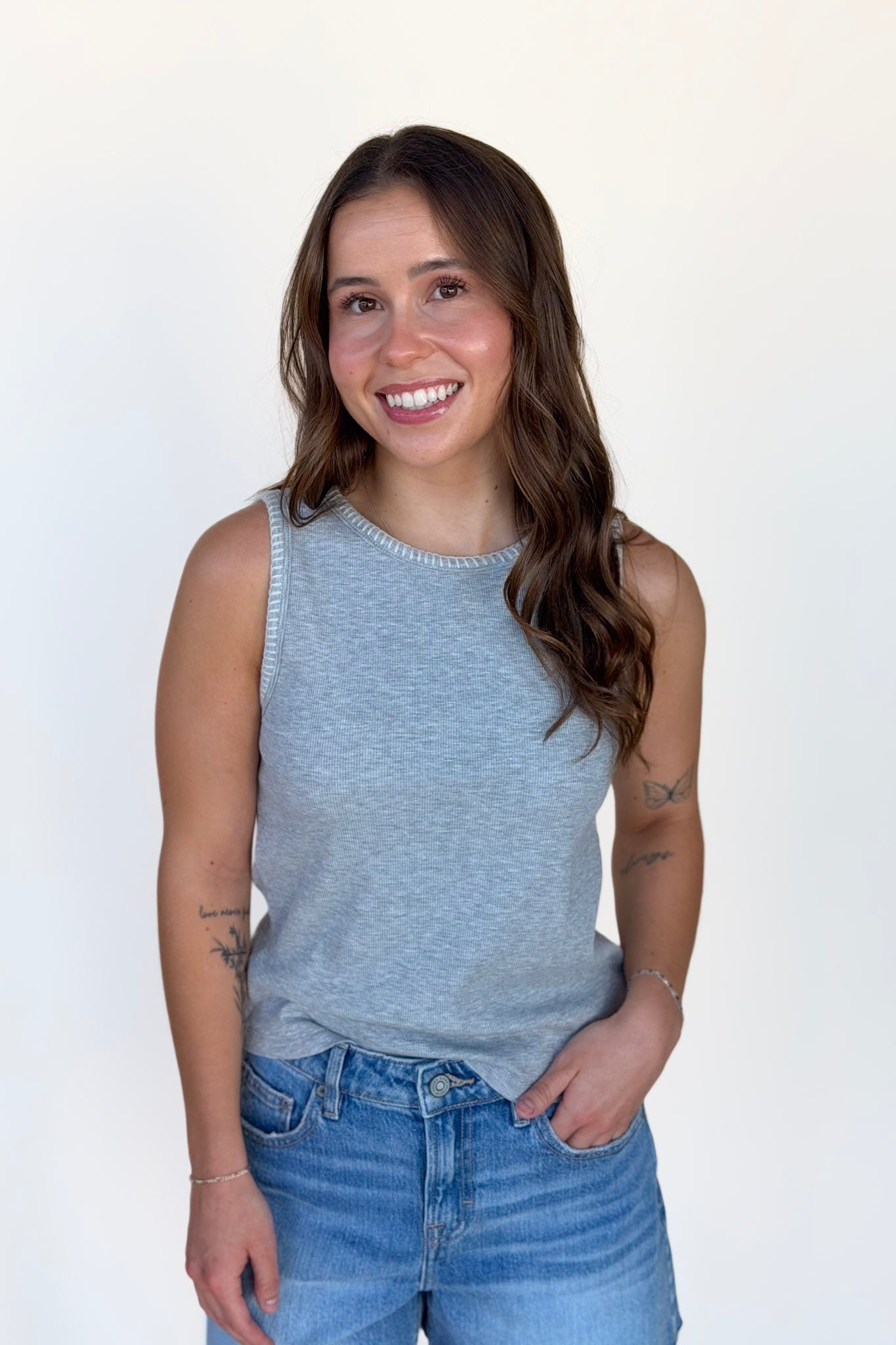 Lauren Ribbed Tank