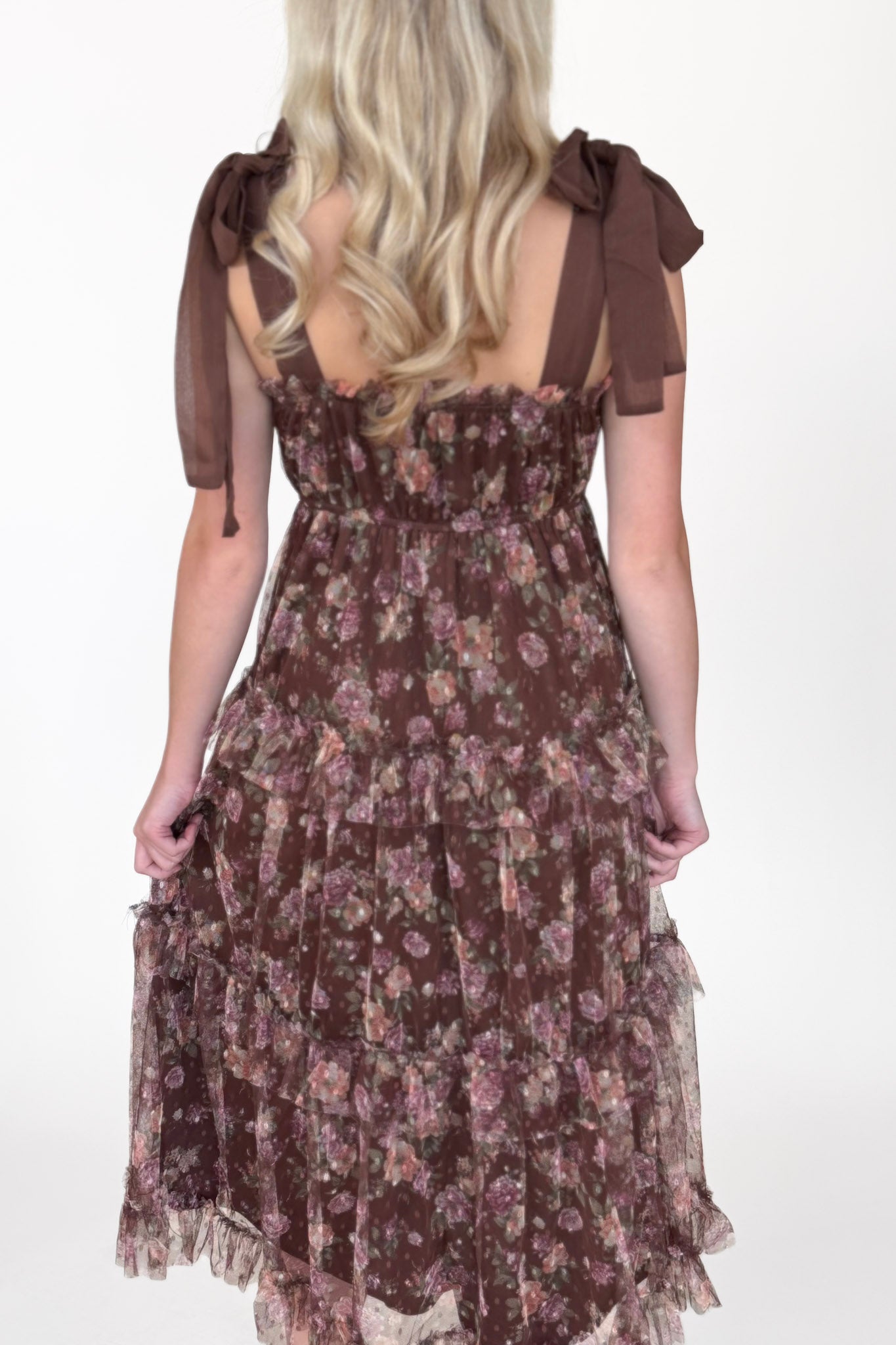 Lexi Floral Chiffon Midi Dress