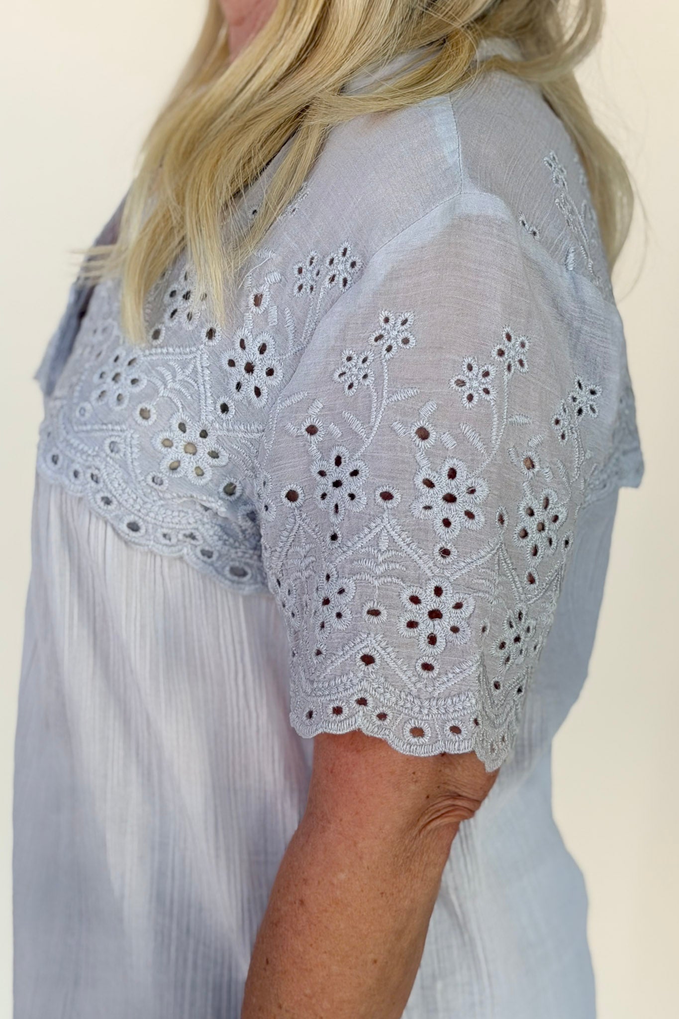 Colette Floral Eyelet Blouse