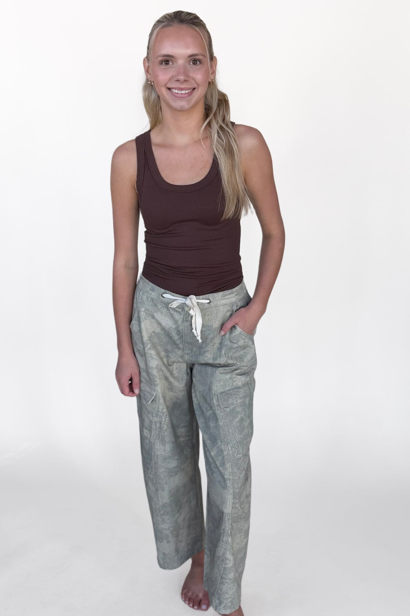 Bailey Print Cargo Pant