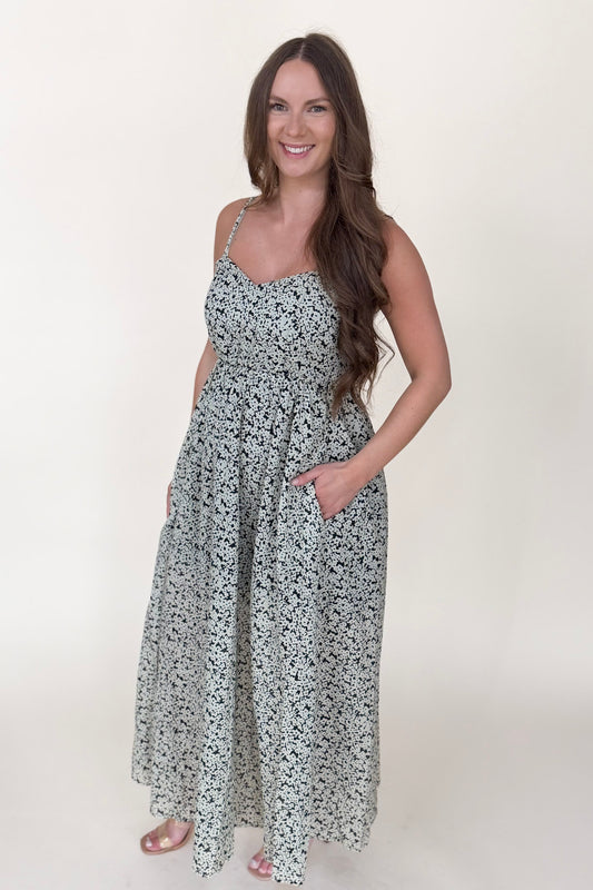 Jessie Floral Print Maxi Dress