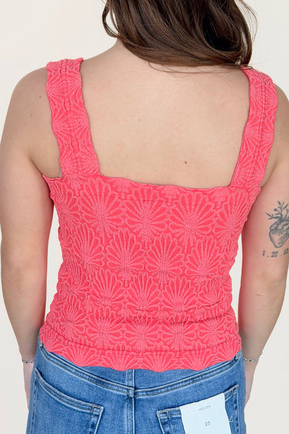 Lace Textured Square Top - more colors available