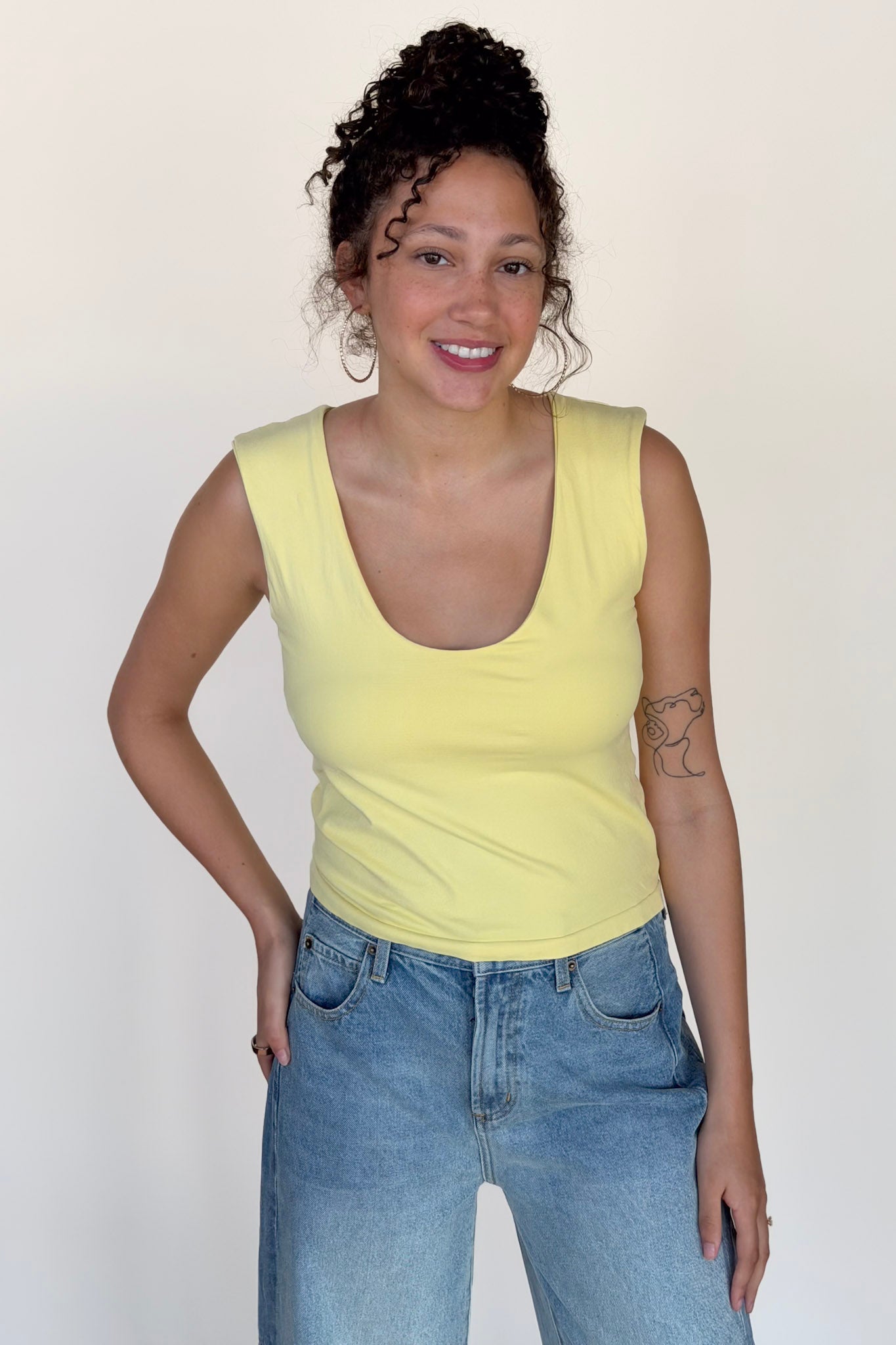 Free People Clean Lines Muscle Tank