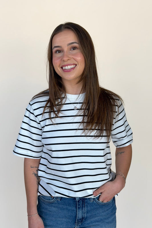Audrey Interlock Stripe T-Shirt