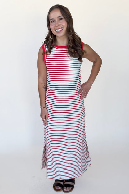 Rosie Striped Midi Dress
